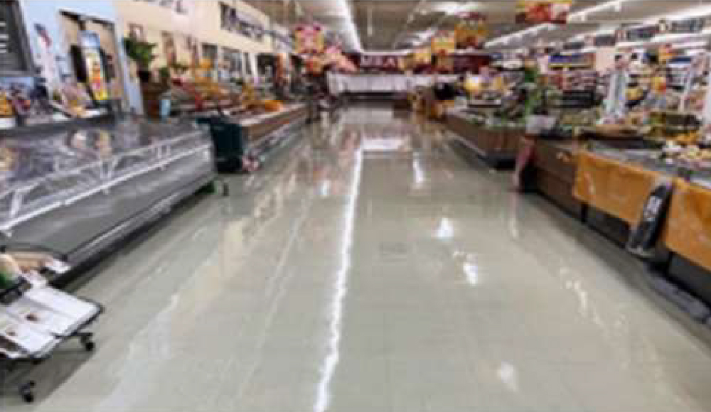 スーパーマーケットゆめマート店舗内床