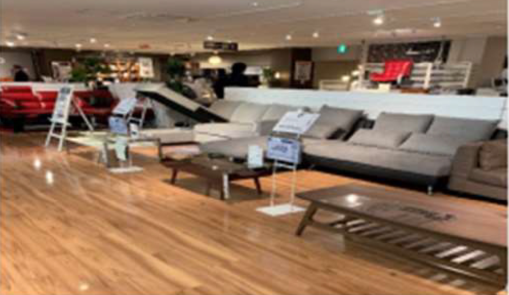 ニトリソファー売り場床