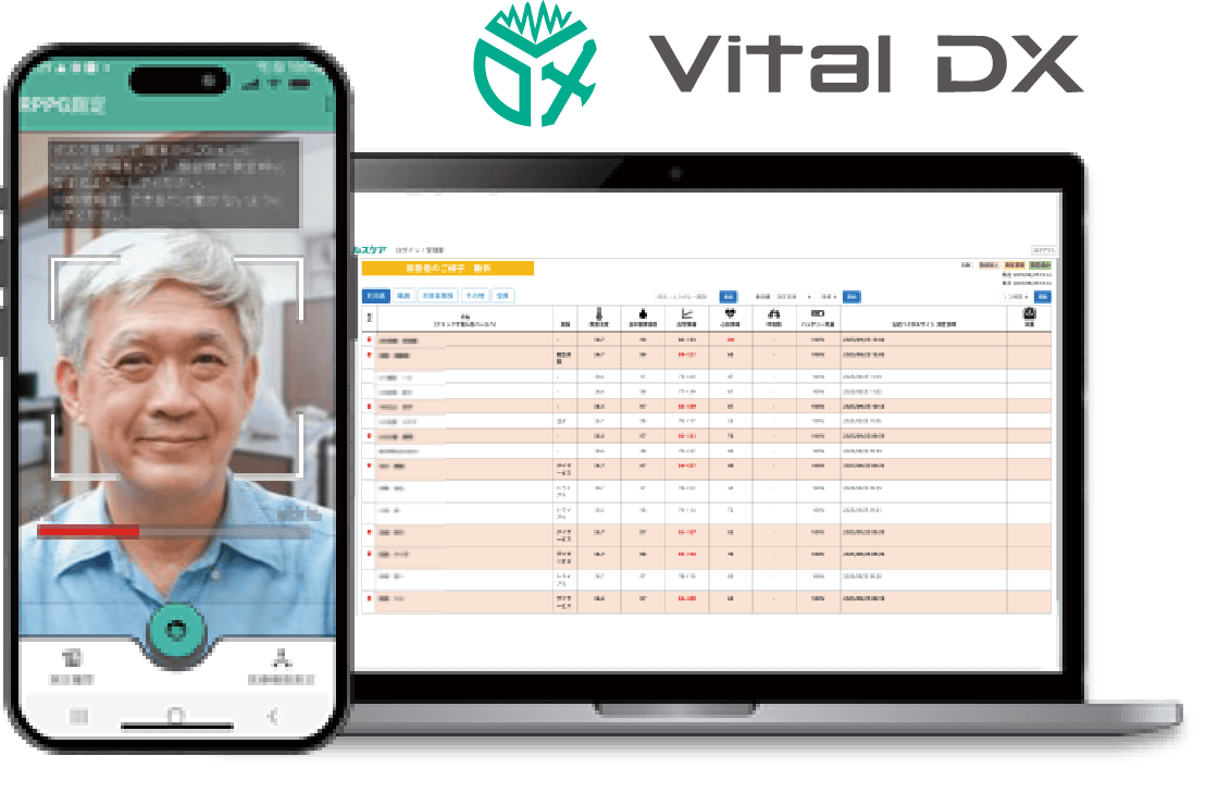 病院向け 非接触バイタル測定システム ― Vital DX rPPG