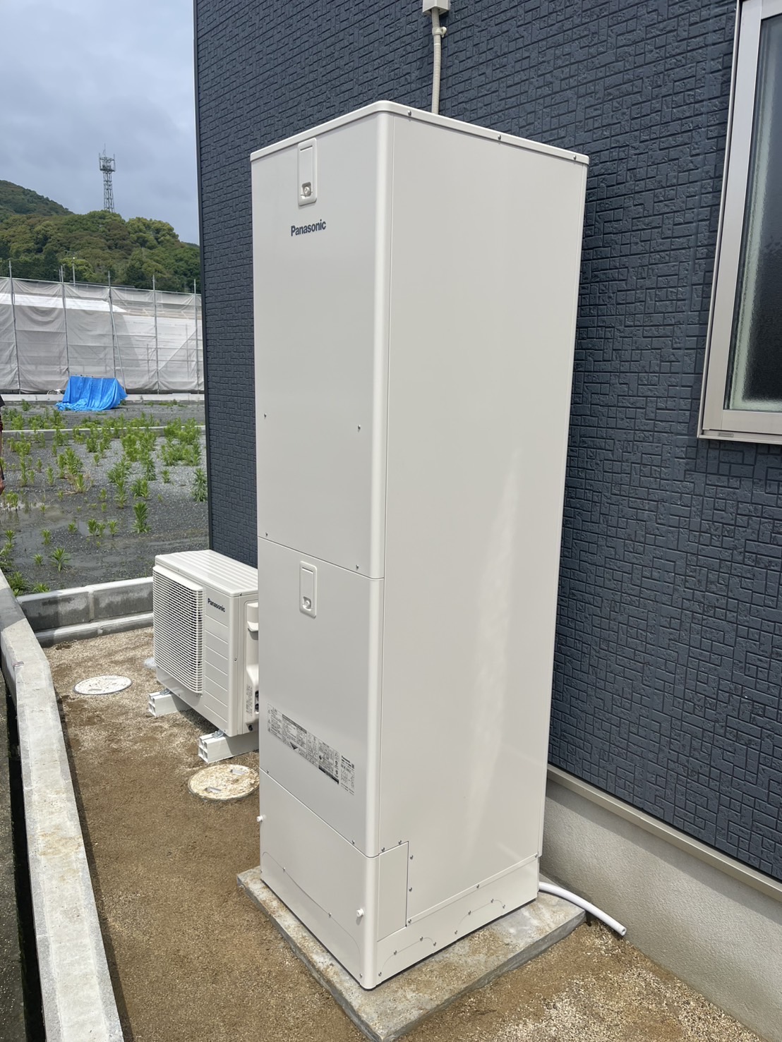 朝倉市 N様邸 エコキュート、IHオール電化工事施工画像