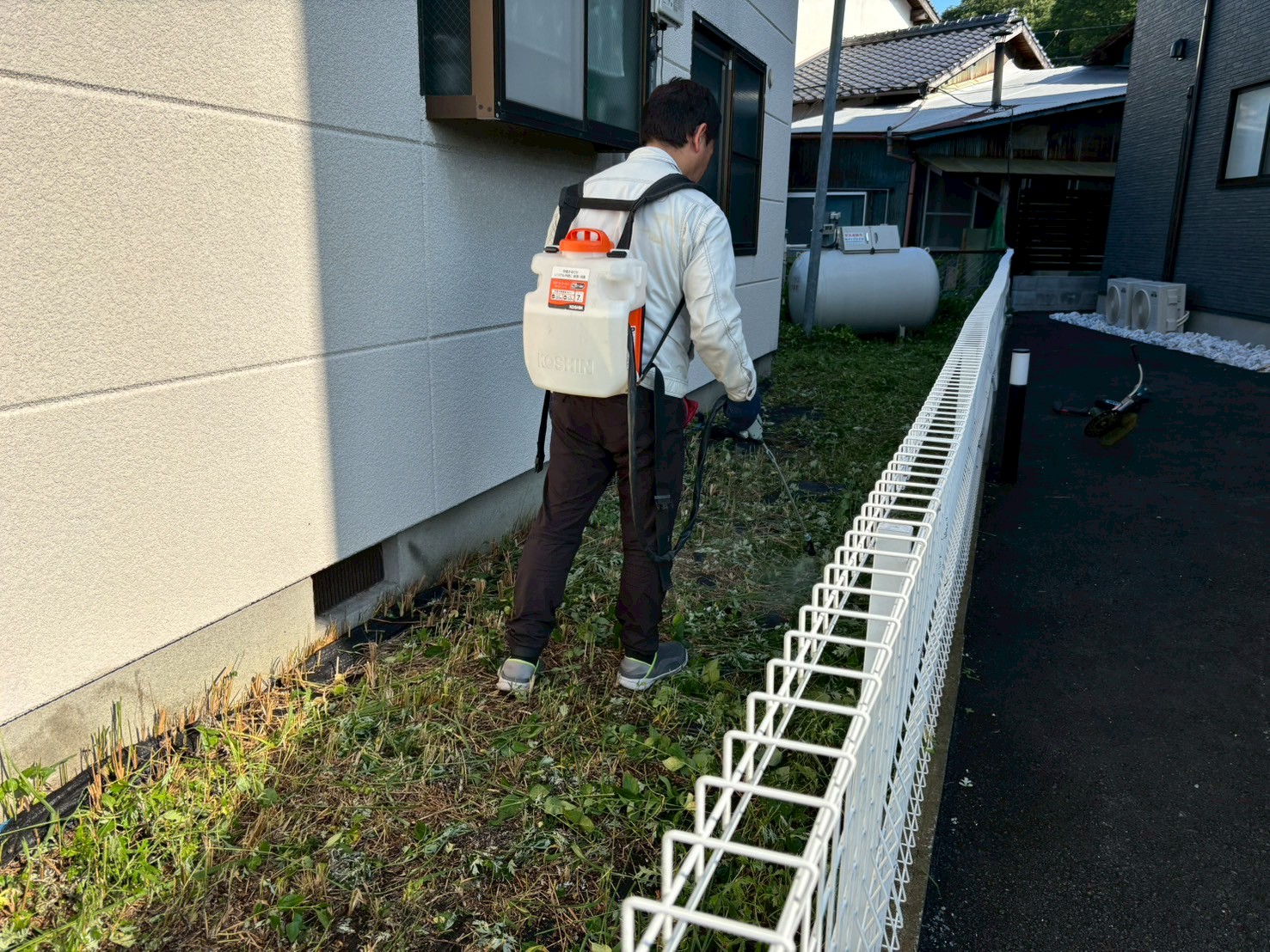 日田市　草刈り施工画像