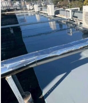 Ｈ病院様　屋上防水工事施工画像